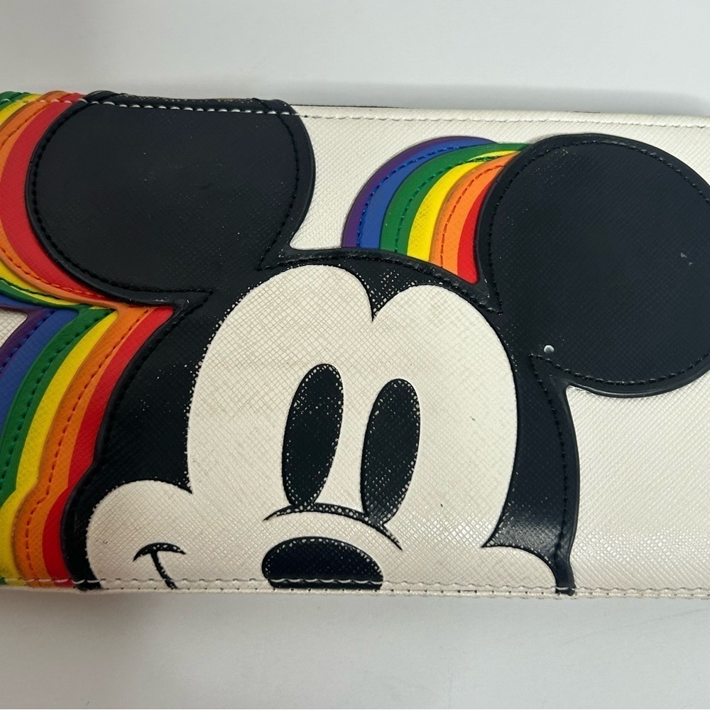 Loungefly Mickey Mouse Rainbow Wallet - Picture 5 of 12